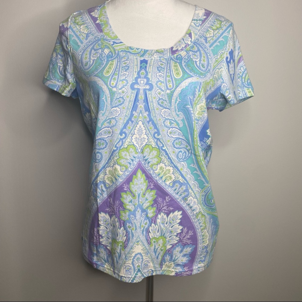 Ralph Lauren Multicolor Paisley Top